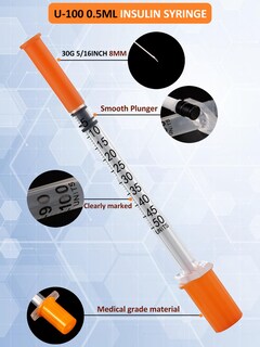 Foto 2 | Foto 2 | Jeringa Desechable Hantskop 0 5 Ml 30 G 0 5 Cc 8 Mm Paquete De 100 - Venta Internacional.