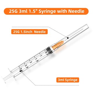 Foto 2 | Foto 2 | Jeringa Desechable Viathope De 3 Ml Con Aguja 25 G 1 5 Cm Paquete De 100 - Venta Internacional.