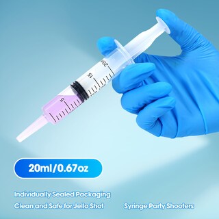 Foto 5 | Foto 5 | Jeringa Ehoycq De 20 Ml Para Líquidos Con Adaptadores Y Tapón Paquete De 20 - Venta Internacional.