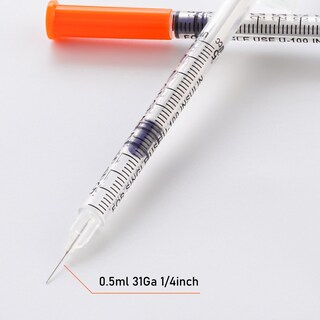 Foto 4 | Foto 4 | Jeringa Con Aguja Gesanghua 0 5 Ml 31 G 6 Mm Paquete De 100 - Venta Internacional.