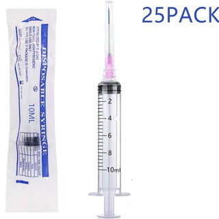 Foto 2 | Foto 2 | Jeringas De Plástico Habeuniver De 10 Ml (paquete De 25) Con Aguja De 18 Ga - Venta Internacional.