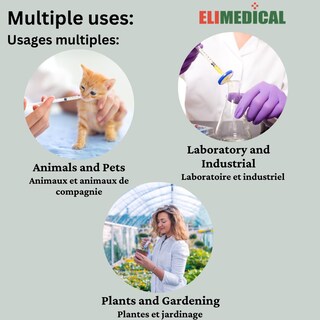 Foto 5 | Foto 5 | Jeringa Desechable Veterinaria Elimedical 12 Ml Luer Lock X100 - Venta Internacional.