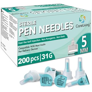 Foto 1 | Foto 1 | Agujas Para Bolígrafo De Insulina Careliving 33 G 5 Mm 200 Unidades - Venta Internacional.