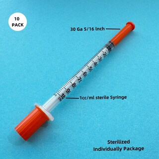 Foto 2 | Foto 2 | Jeringas Umcry De 1 Ml Con Aguja 30 G 0 3 Mm 8 Mm Paquete De 100 - Venta Internacional.