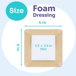 Foto 2 | Foto 2 | Apósito De Espuma De Silicona Conkote De 10 Cm X 10 Cm Para El Cuidado De Heridas - Venta Internacional.