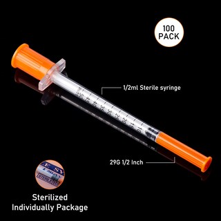 Foto 2 | Foto 2 | Jeringa Lzhnb 1/2 Ml/cc 29 G Con Aguja De 12 7 Mm (paquete De 100) - Venta Internacional.