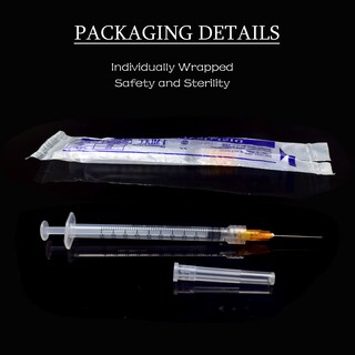 Foto 4 | Foto 4 | Jeringa Gesanghua Luer Lock De 1 Ml Con Aguja De 25 G Y 1 Cm Paquete De 100 - Venta Internacional.