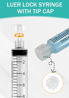 Foto 3 | Foto 3 | Jeringa Bhowisk Luer Lock De 10 Ml Con Tapa Estéril Paquete De 25 - Venta Internacional.