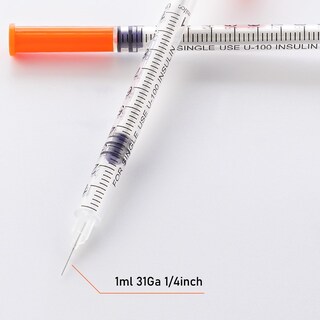Foto 4 | Foto 4 | Jeringa Gesanghua 1 Ml 31 G 6 Mm Aguja U-100 Envuelta Individualmente - Venta Internacional.