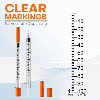 Foto 2 | Foto 2 | Jeringas De Laboratorio Med Needle U-100 De 1 Ml/cc Con Aguja De 29 G Y 6 Mm X100 - Venta Internacional.