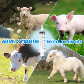 Foto 4 | Foto 4 | Jeringa Ehoycq De 60 Ml Para Líquidos Con Adaptadores Y Tapón Paquete De 20 - Venta Internacional.