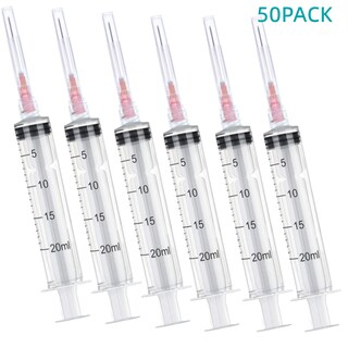 Foto 5 | Foto 5 | Jeringa De Laboratorio Sirulken 20 Ml 18 Ga Con Medición 50 Unidades Individualmente - Venta Internacional.