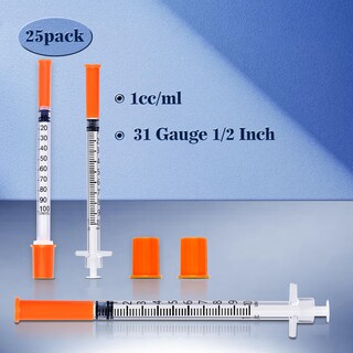 Foto 4 | Foto 4 | Jeringa Seelight 1 Ml 31 G 0 25 Mm U-100 0 5 Cm Paquete De 25 - Venta Internacional.