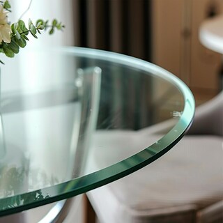 Foto 2 | Foto 2 | Tablero De Mesa De Vidrio Szg Glass Vidrio Transparente Templado Redondo De 40 Cm - Venta Internacional.