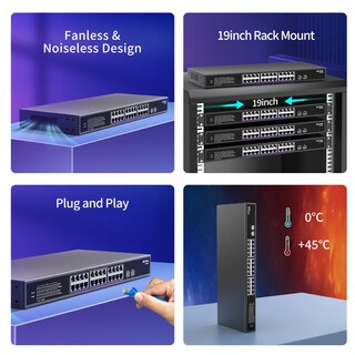 Foto 6 | Foto 6 | Conmutador Ethernet Nicgiga 26 Puertos 2 5 Gb+ 2 Puertos 10 Gb Sfp+ - Venta Internacional.