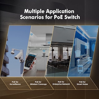 Foto 7 | Foto 7 | Conmutador Poe Mokerlink De 8 Puertos A 100 Mbps Con Enlace Ascendente De 2 Gigabits - Venta Internacional.