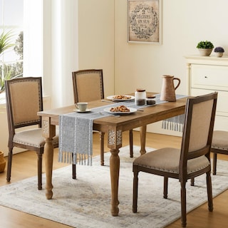 Foto 3 | Foto 3 | Camino De Mesa Yzjzeds Con Dobladillo De Granja Color Carbón 33 X 229 Cm - Venta Internacional.