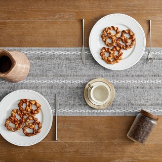 Foto 4 | Foto 4 | Camino De Mesa Yzjzeds Con Dobladillo De Granja Color Carbón 33 X 229 Cm - Venta Internacional.