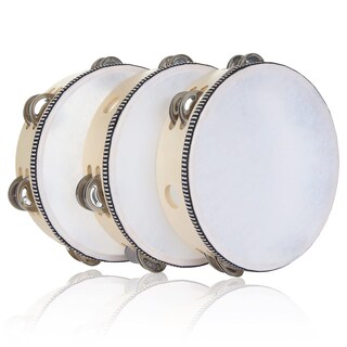 Foto 1 | Foto 1 | Pandereta Eoexn De Madera De 8 Pulgadas Con Cascabeles Metálicos Para Adultos (x3) - Venta Internacional.