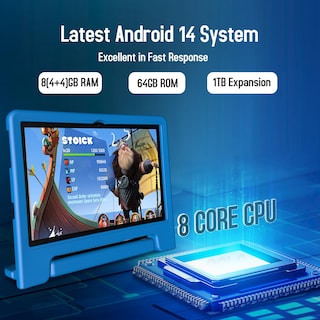 Foto 4 | Foto 4 | Tableta Infantil Itdulcet 10 Pulgadas Android 14 8 Gb Ram 64 Gb Rom - Venta Internacional.