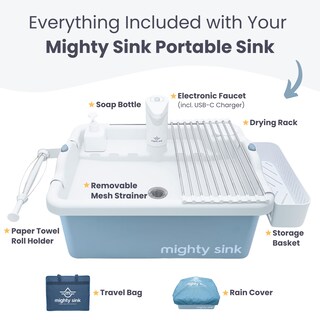 Foto 7 | Foto 7 | Estación De Lavado Patentada Mighty Sink Portátil De 8 Litros Con Grifo - Venta Internacional.