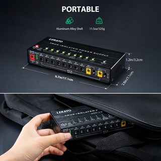 Foto 5 | Foto 5 | Fuente De Alimentación Para Pedal De Guitarra Lekato True Isolated 10 Puertos 9 V 12 V 18 V - Venta Internacional.