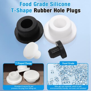 Foto 3 | Foto 3 | Tapones De Goma Boporeae En Forma De T Para Orificios Redondos De 22 A 23 Mm X 11 Mm Color Negro - Venta Internacional.