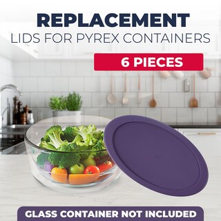 Foto 2 | Foto 2 | Tapas De Repuesto Para Recipientes Pyrex Redondos De Vidrio Y Plástico Para Alimentos - Venta Internacional.