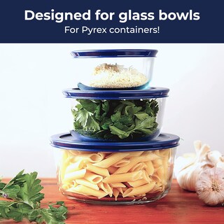 Foto 2 | Foto 2 | Tapas Para Recipientes Redondos De Vidrio Pyrex Y Anchor (4 Tazas Paquete De 6 Unidades Verdes) - Venta Internacional.