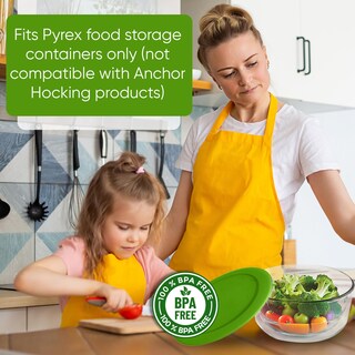 Foto 6 | Foto 6 | Tapas De Repuesto Para Recipientes Pyrex De 2/4/7 Tazas (verdes) (6 Unidades) - Venta Internacional.