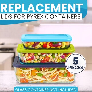 Foto 2 | Foto 2 | Tapas De Repuesto Para Recipientes De Vidrio Pyrex Para Almacenamiento De Alimentos - Venta Internacional.