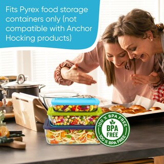 Foto 6 | Foto 6 | Tapas De Repuesto Para Recipientes De Vidrio Pyrex Para Almacenamiento De Alimentos - Venta Internacional.