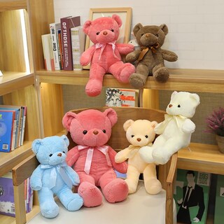 Foto 6 | Foto 6 | Oso De Peluche Biubiulove 34 Cm Suave Rosa De Felpa - Venta Internacional.