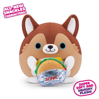 Foto 2 | Foto 2 | Peluche Zuru Snackles Series 2 Puppy & Sonic Burger 20 Cm - Venta Internacional.
