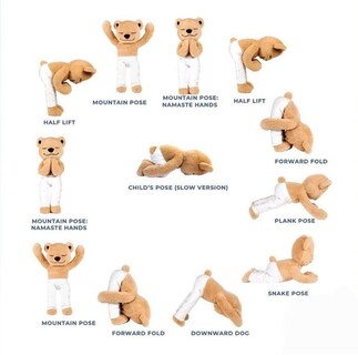 Foto 3 | Foto 3 | Peluche Meddy Teddy The Yoga Bear Para Niños - Venta Internacional.