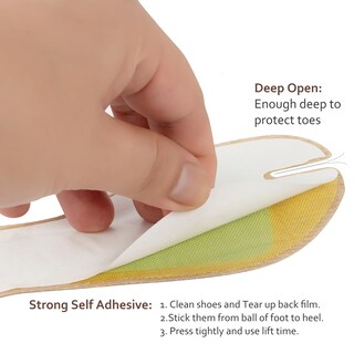 Foto 3 | Foto 3 | Plantillas Tipo Chanclas De Piel De Cerdo (2 Pares)  Antideslizantes  Con Soporte Para El Arco - Venta Internacional.