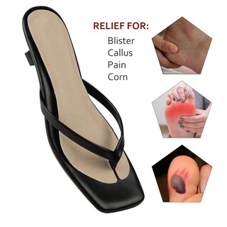 Foto 4 | Foto 4 | Plantillas Tipo Chanclas De Piel De Cerdo (2 Pares)  Antideslizantes  Con Soporte Para El Arco - Venta Internacional.