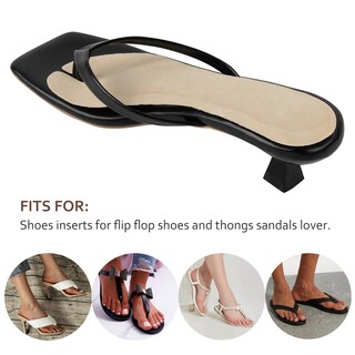 Foto 5 | Foto 5 | Plantillas Tipo Chanclas De Piel De Cerdo (2 Pares)  Antideslizantes  Con Soporte Para El Arco - Venta Internacional.