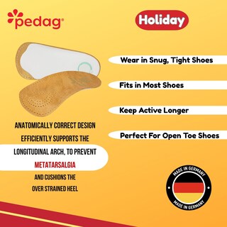 Foto 6 | Foto 6 | Orthotic Inserts Pedag Holiday Piel De Oveja De 3/4 De Longitud Color Canela - Venta Internacional.