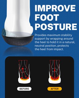 Foto 5 | Foto 5 | Plantillas Walkhero Para Fascitis Plantar Alivio Del Dolor Arco Alto - Venta Internacional.