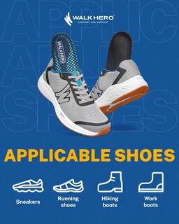 Foto 6 | Foto 6 | Plantillas Walkhero Para Fascitis Plantar Alivio Del Dolor Arco Alto - Venta Internacional.