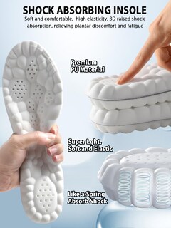 Foto 2 | Foto 2 | Soporte De Arco Insoles Marrdo 4d Cloud De Espuma Viscoelástica Negro Xl - Venta Internacional.