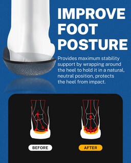 Foto 5 | Foto 5 | Plantillas Walkhero Para Fascitis Plantar Alivio Del Dolor Arco Alto - Venta Internacional.