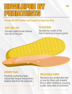 Foto 4 | Foto 4 | Plantillas Para Diabéticos U1uckyfeet Soft Therapeutic Para Hombres Y Mujeres - Venta Internacional.