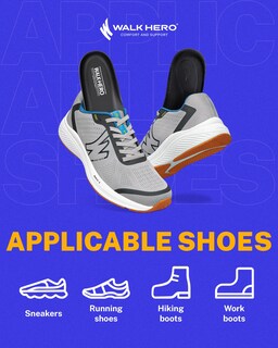 Foto 6 | Foto 6 | Plantillas Walkhero Para Aliviar El Dolor De La Fascitis Plantar Arco Alto Azul - Venta Internacional.