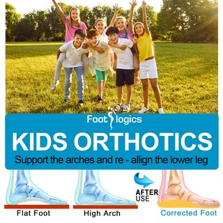 Foto 7 | Foto 7 | Plantillas Ortopédicas Para Zapatos Footlogics Kids Arch Support  Azules - Venta Internacional.