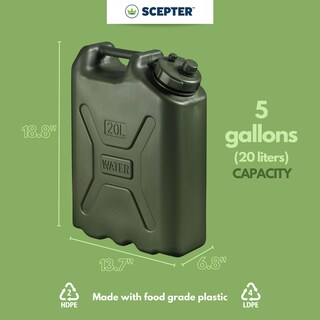 Foto 2 | Foto 2 | Contenedor De Agua Scepter 20l/5 Galones Portátil Estilo Militar - Venta Internacional.