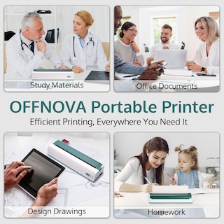 Foto 6 | Foto 6 | Impresora Portátil Offnova Inalámbrica Térmica Sin Tinta Verde - Venta Internacional.