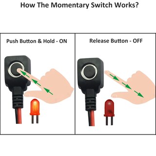 Foto 2 | Foto 2 | Interruptor Momentáneo Carsanbo Mini Pulsador De 12 V/24 V Con Cable - Venta Internacional.
