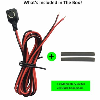 Foto 6 | Foto 6 | Interruptor Momentáneo Carsanbo Mini Pulsador De 12 V/24 V Con Cable - Venta Internacional.